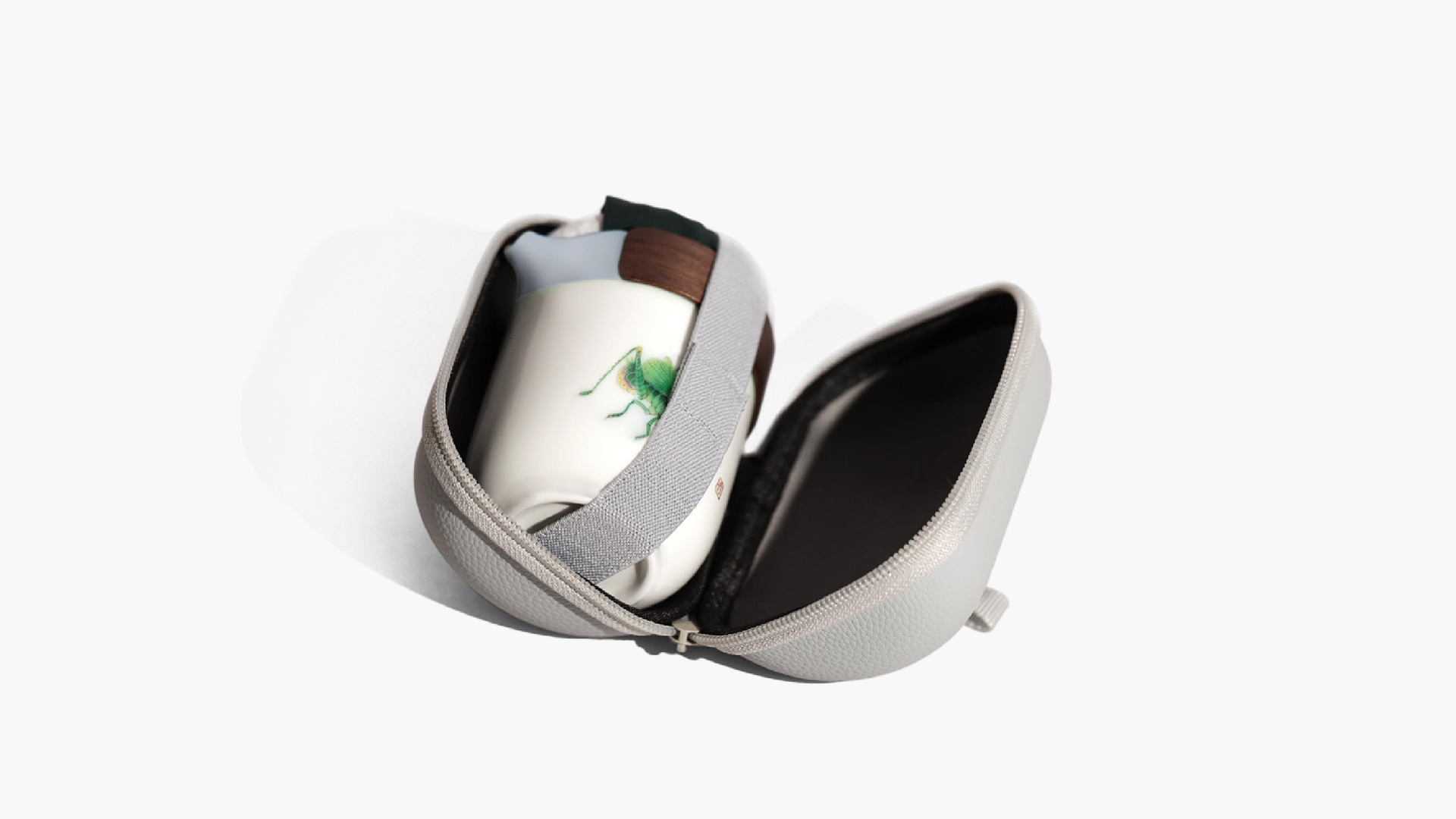 鳴螽便攜茶具套裝（出口級(jí)骨瓷）